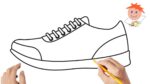 How to draw a sport shoe | Easy drawings
