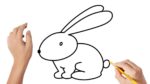 How to draw an Easter bunny   | Easy drawings