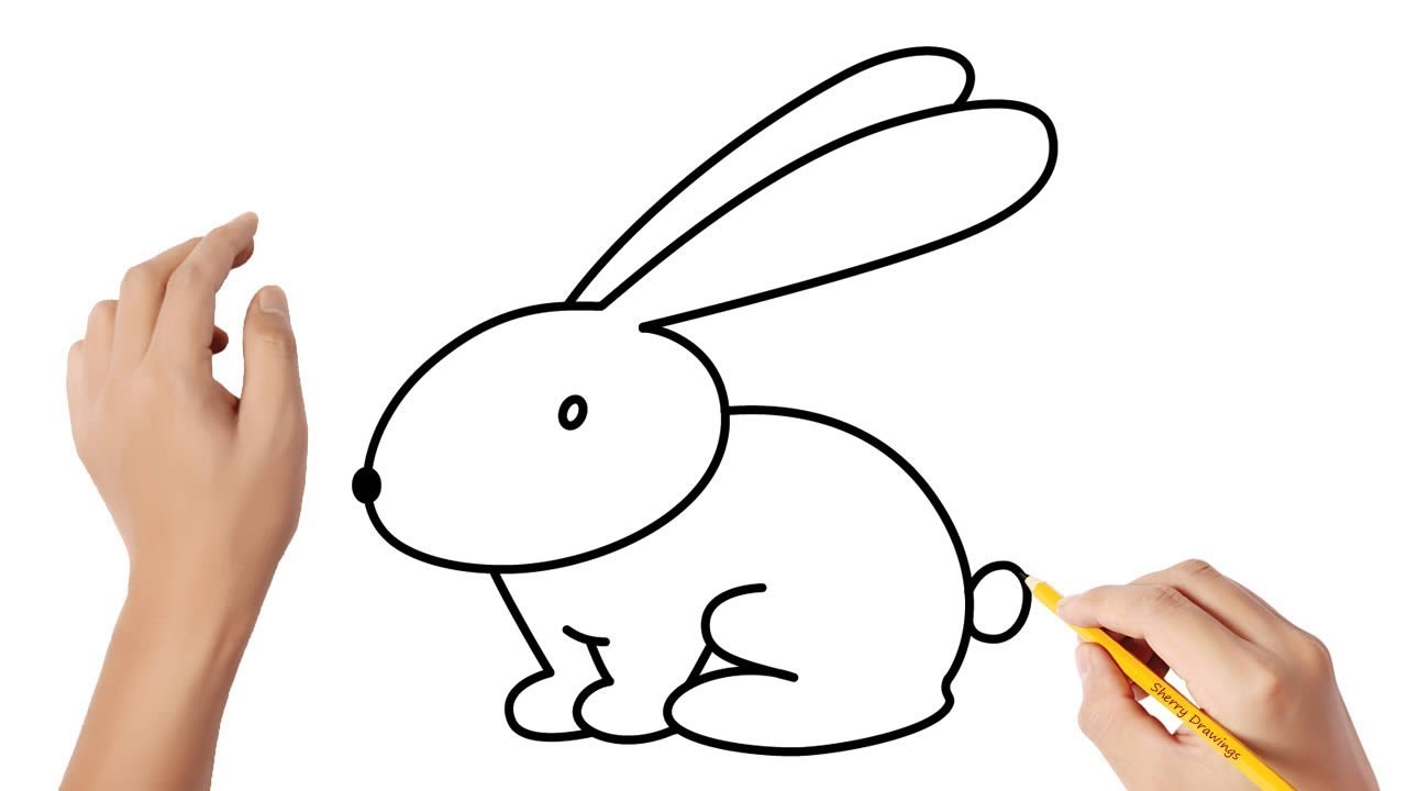 How to draw an Easter bunny   | Easy drawings
