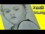 How to draw cute  girl sketch / step by step pencil drawing