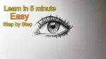 How to draw hyper realistic eyes // Easy way to draw a realistic eye for beginners step by step
