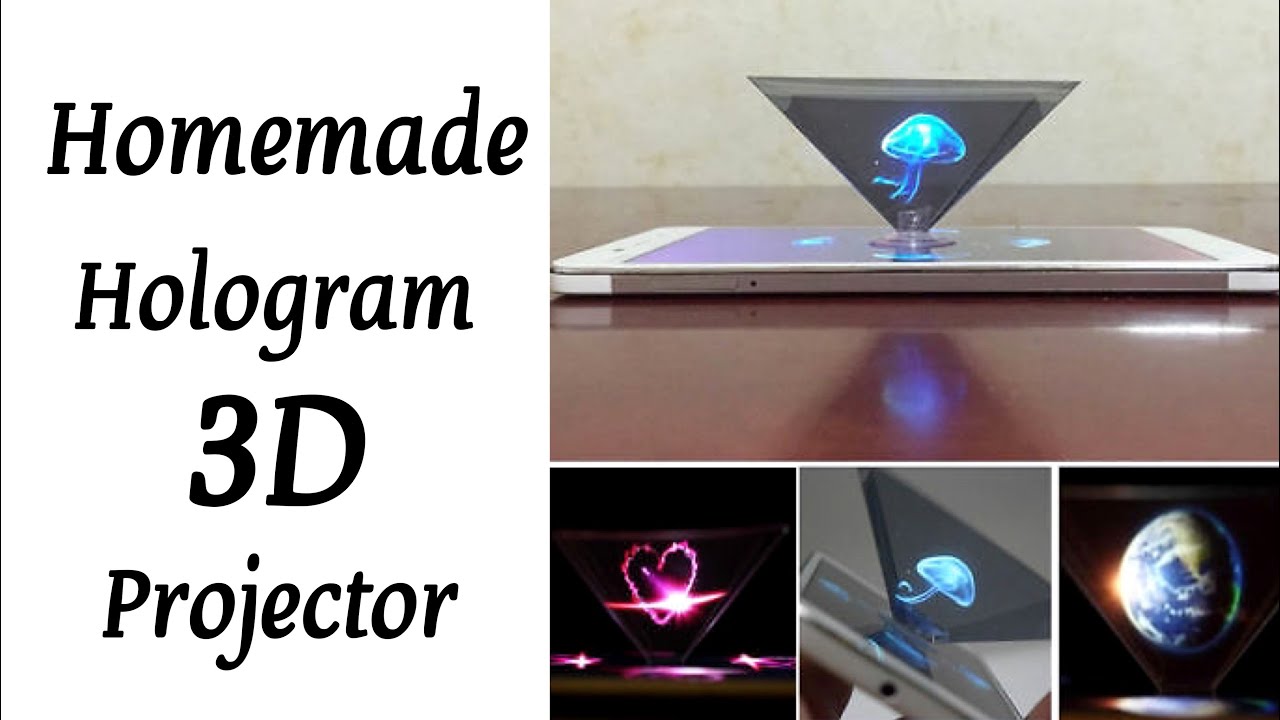 How to make 3D Hologram projector at home / Homemade DIY Hologram / School project / Easy Craft /DIY