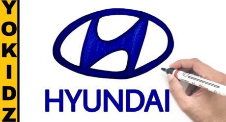 Hyundai Logo Drawing | Car Logo drawing | YoKidz Channel | YoKidz drawing