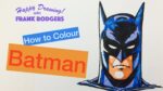 Iconic Faces #5 How to Colour Your Batman Drawing Using Pens. Live Illustration with Frank Rodgers