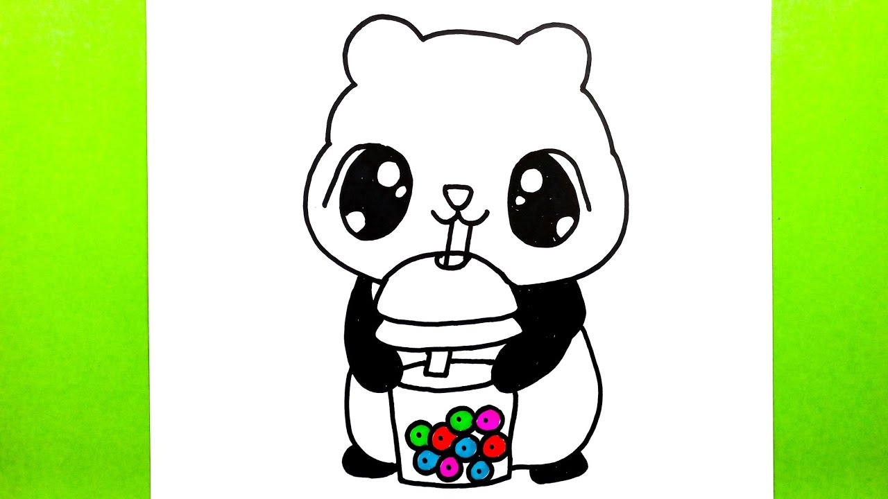 Kolay Adım Adım Panda Nasıl Çizilir, Kolay bir Panda Çizimi, How to Draw Cute Panda, Easy Drawings