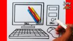 Let’s Learn To Draw A Computer For Kids |Computer Drawing And Colouring Step By Step