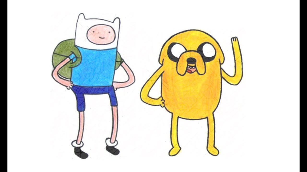 Wie zeichnet man Finn und Jake aus Abenteuer Zeit