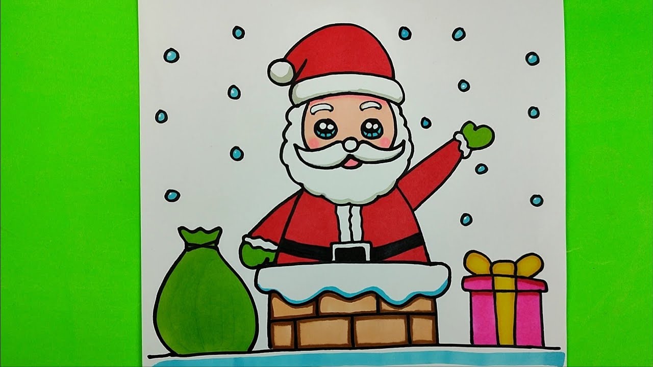Yılbaşı İçin Kolay Noel Baba Resmi Çizimi, Kolay Çizimler, Noel Baba Resmi Nasıl Çizilir Kolay,