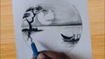 You Can draw this nature scenery drawing very easily / Cool Drawing Ideas for beginners