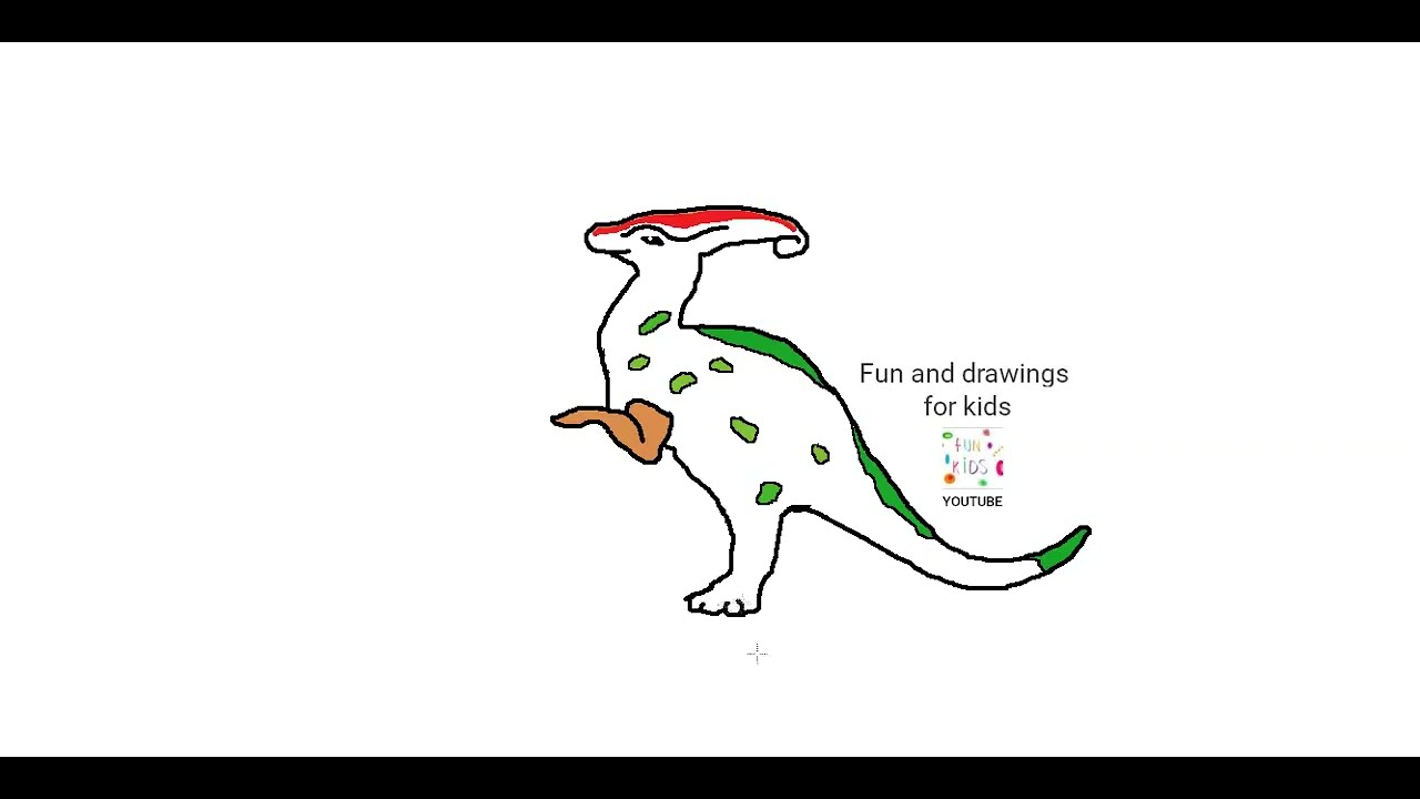 파라사우르스 공룡 그리기