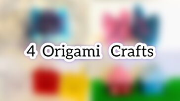4 Origami Craft Ideas/Easy Diy paper mini gift ideas/back to school craft/school hacks/paper crafts