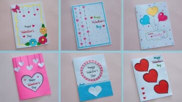 6 How to make Valentine's Day Card / Valentine's Day Card Handmade / Valentine's Day Card making 💕