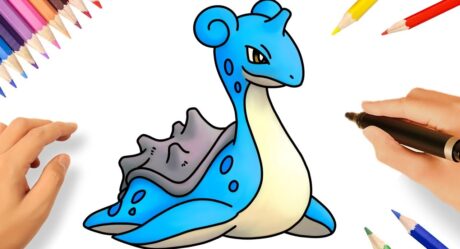 COMMENT DESSINER LOKHLASS FACILEMENT | LAPRAS | POKÉMON