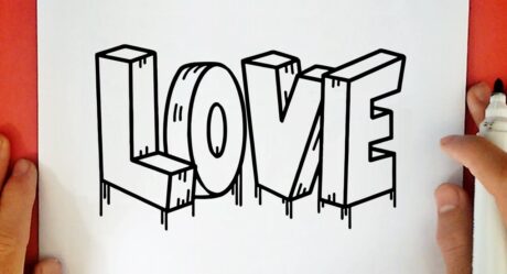 COMMENT DESSINER LOVE EN 3D