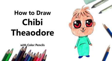 Comment dessiner Chibi Theodore d’Alvin et les Chipmunks étape par étape – très facile