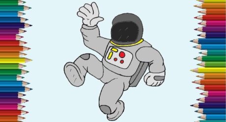 Comment dessiner un astronaute étape par étape | Dessins faciles pour les enfants