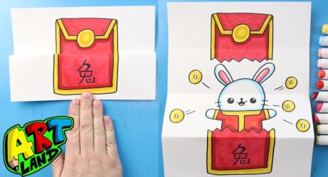 Cómo dibujar un pliegue sorpresa de conejo de año nuevo chino