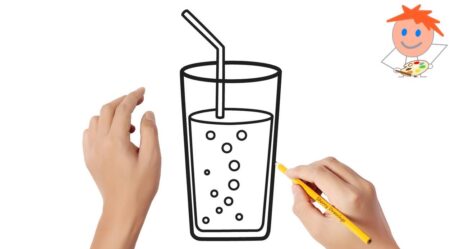 Cómo dibujar un vaso de agua | dibujos faciles