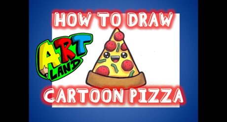 Comment dessiner une pizza de dessin animé
