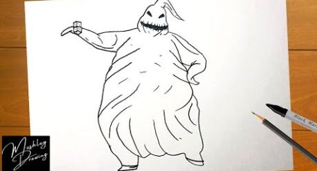 Cómo dibujar a Oogie Boogie de Pesadilla antes de Navidad