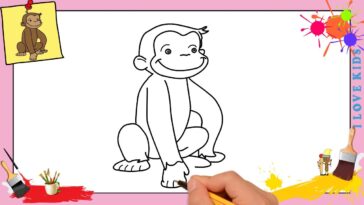 Dessin singe FACILE - Comment dessiner un singe FACILEMENT etape par etape