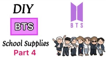 Diy BTS School Supplies | How to make BTS school supplies / DIY BTS Crafts / Paper Craft / TIKTOK