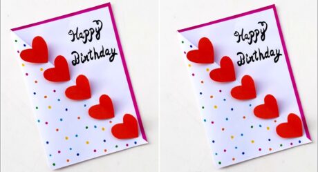 Easy & Beautiful white paper Birthday Card making|DIY Birthday greeting Card|Handmade Birthday card