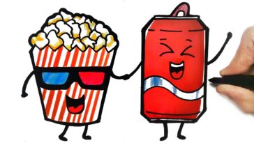 HOW TO DRAW A POPCORN