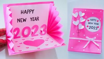 Happy New Year 2023 card / Pop up card / Handmade card / How To Make card || สอนทำการ์ดป๊อปอัพ 2023