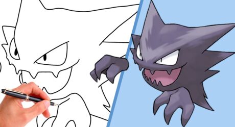 How To Draw HAUNTER POKÉMON #093 // GENERATION 1 // Step-By-Step