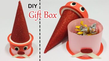 How To Make A Paper Gift Box | DIY Gift Box Ideas For Christmas Day | Gift Box Idea At Home | 331
