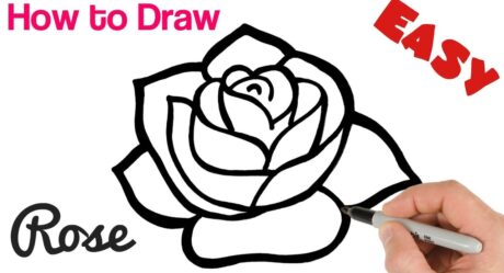 How to Draw a Rose Easy Art Tutorial for Beginners