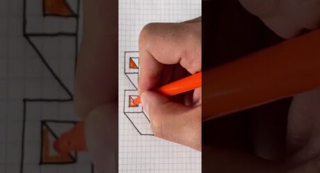 Kareli Defter 3D Çizim How to Draw Checkered Notebook