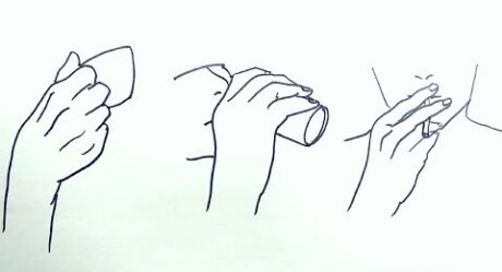 Tutorial de dibujo de manos para principiantes / 3 maneras diferentes