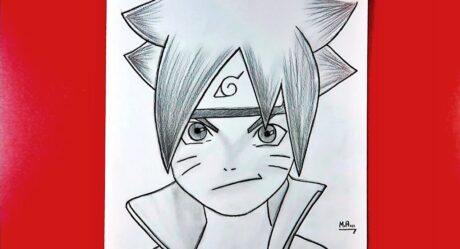 Comment dessiner Boruto Uzumaki étape par étape / Tutoriel de dessin animé facile pour les débutants (madrawings)