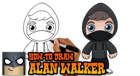 Comment dessiner Alan Walker | Tutoriel du club de dessin animé