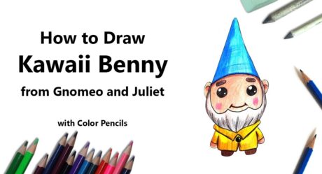 Cómo dibujar Kawaii Benny de Gnomeo y Juliet paso a paso – muy fácil