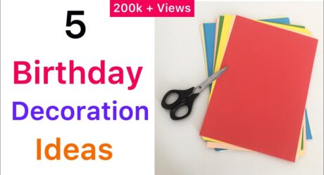 5 Birthday decorations ideas at home in lock down | Easy ideas for birthday decorations | DIY