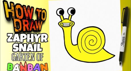 CÓMO DIBUJAR EL CARACOL ZAPHYR DEL JARDÍN DE BANBAN 2 | como dibujar a zaphyr snail de garden of banban 2