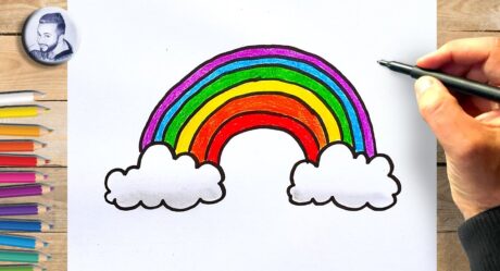 Comment dessiner un arc en ciel facile a dessiner