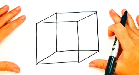 Como dibujar un Cubo paso a paso | Tutorial de dibujo fácil de cubo