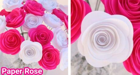 DIY : Easy Paper Rose • How To Make Paper Rose At Home • Rose Making From Paper #shorts #PaperRose