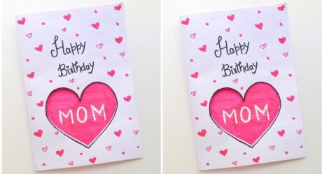 Easy & Beautiful Birthday Card For MOM • How To Make Birthday Card For Mother • Handmade B'Day Card