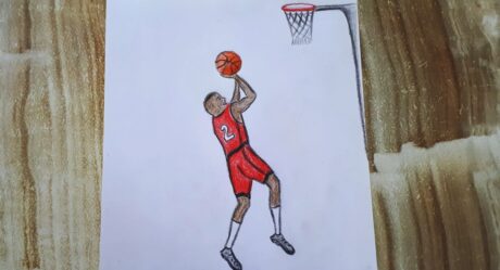 HOW TO DRAW A BASKETBALL PLAYER / BASKETBOL OYUNCUSU NASIL ÇİZİLİR / BASKETBOLCU ÇİZİMİ