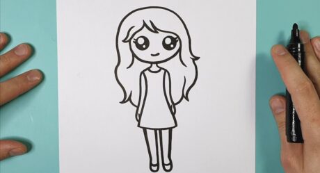 KAWAII GIRL Drawing : Wie zeichnet man ein Tumblr Mädel