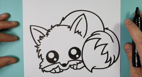 Wie zeichnet man einen niedlichen Fuchs – Kawaii Bidler Dixit Draw