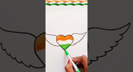 maa tujhe salaam|Republic day/Independence day drawing #shorts #ytshorts #flag #trending #viral