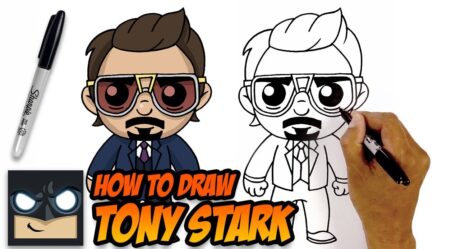 Comment dessiner Tony Stark | Les Vengeurs | Tutoriel étape par étape