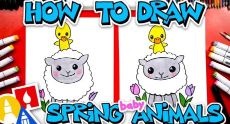 Comment dessiner un agneau de printemps et un caneton