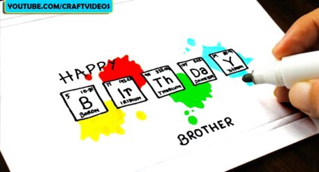 BIRTHDAY CARD FOR BROTHER #Card #Drawing #BirthdayCard